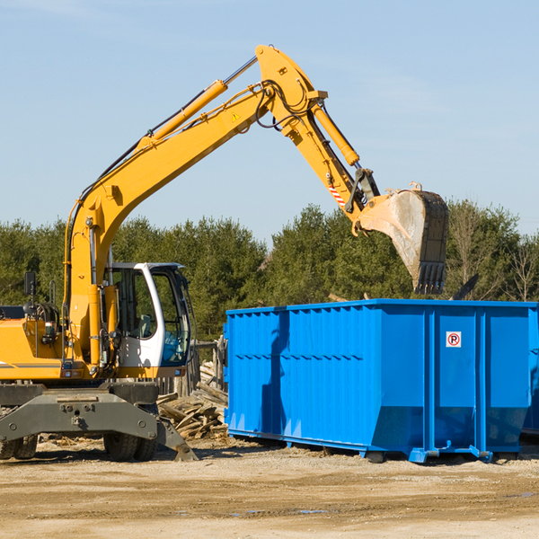 are there any restrictions on where a residential dumpster can be placed in Dexter OR